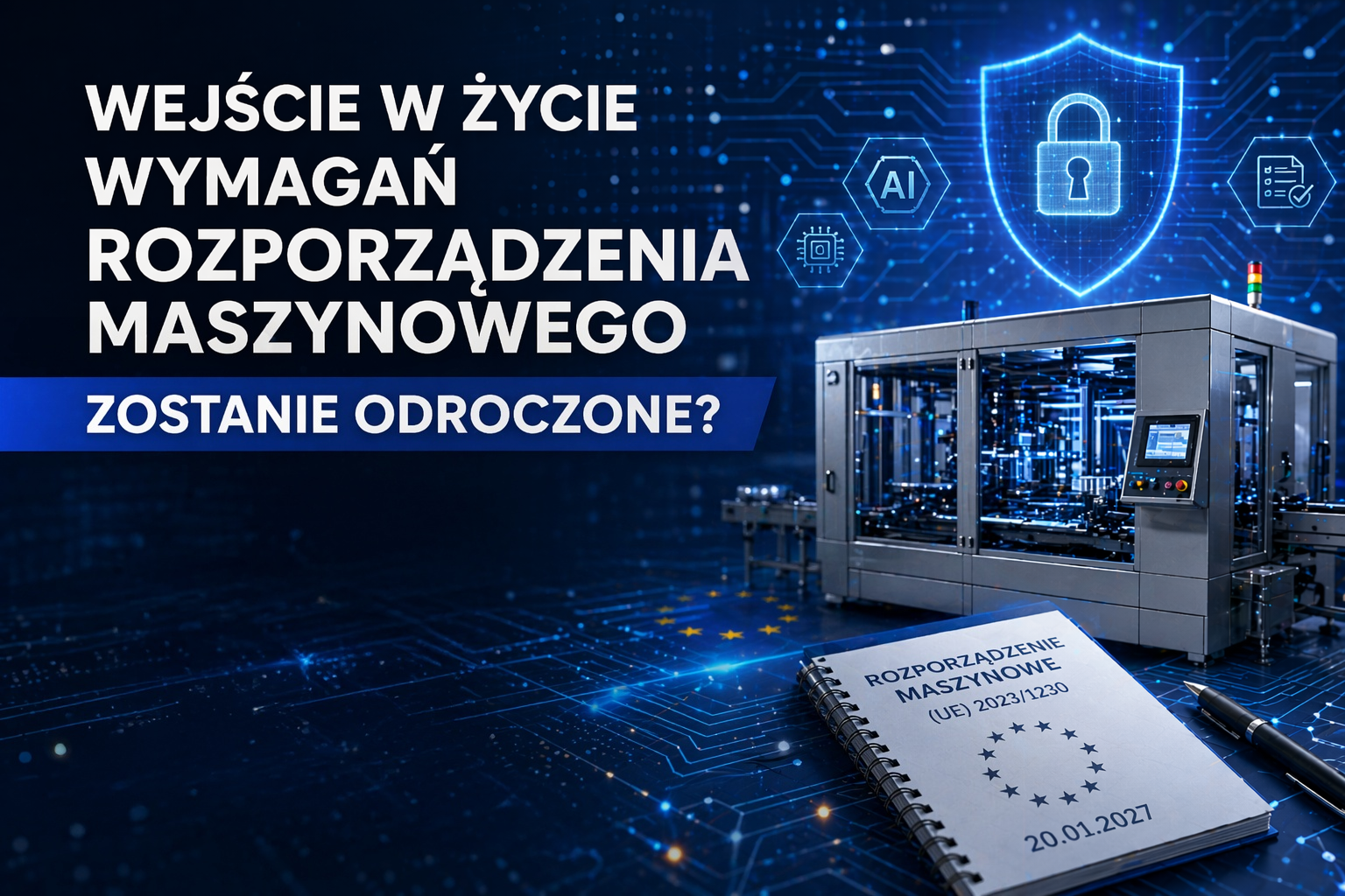 Czy wejście w życie wymagań rozporządzenia maszynowego zostanie odroczone?